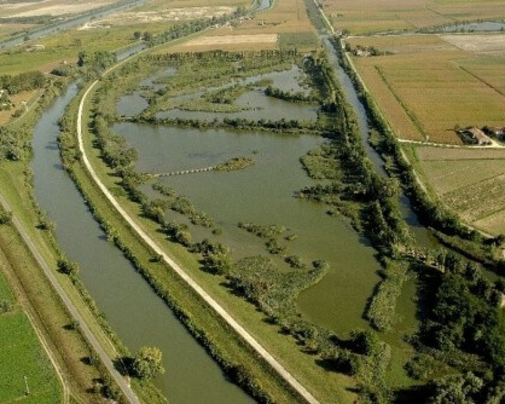 Oasi ca' di Mezzo visuale dall'alto