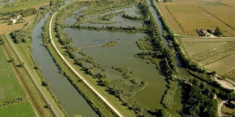 Oasi ca' di Mezzo visuale dall'alto