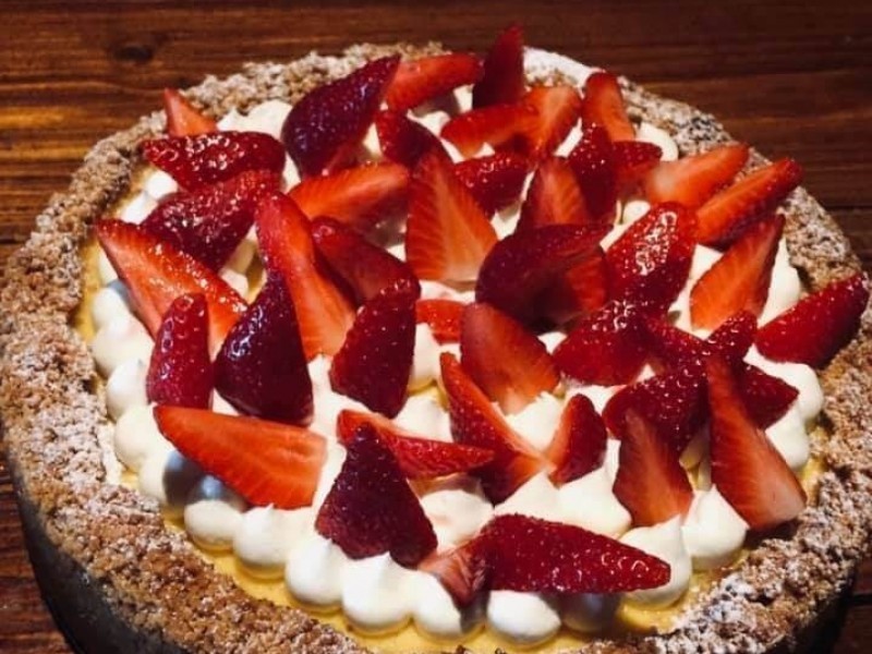 Torta con fragole